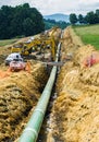 View Mountain Valley Pipeline Going Under the Blue Ridge Parkway, Virginia, USA Royalty Free Stock Photo